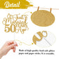 Just Married 50 Years Ago Cake Topper, 50Th Anniversary Cake Decor, 50 Years & Loved, Happy 50Th Wedding Anniversary Party Decor