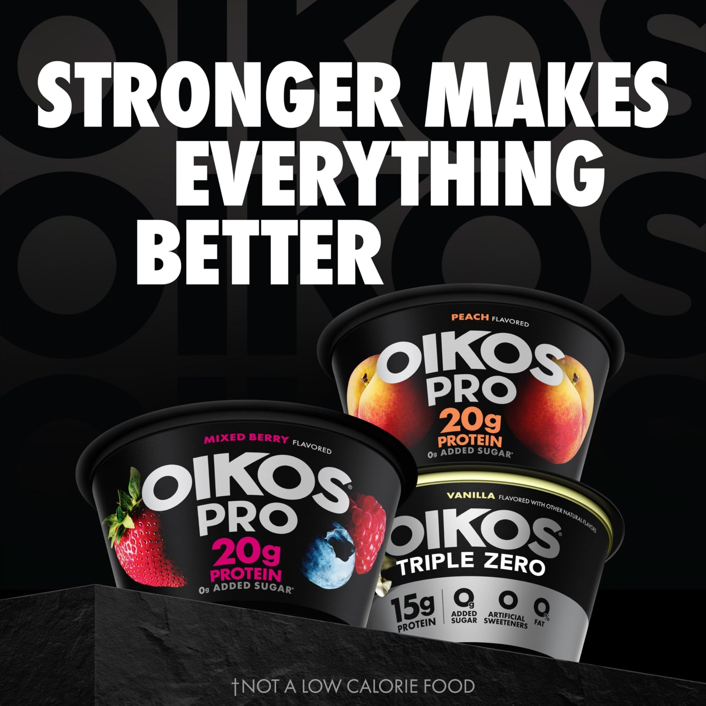 Oikos Pro Mixed Berry Yogurt-Cultured Ultra-Filtered Milk Product Pack, 20 Grams of Protein, 0g Added Sugar, Just Delicious High