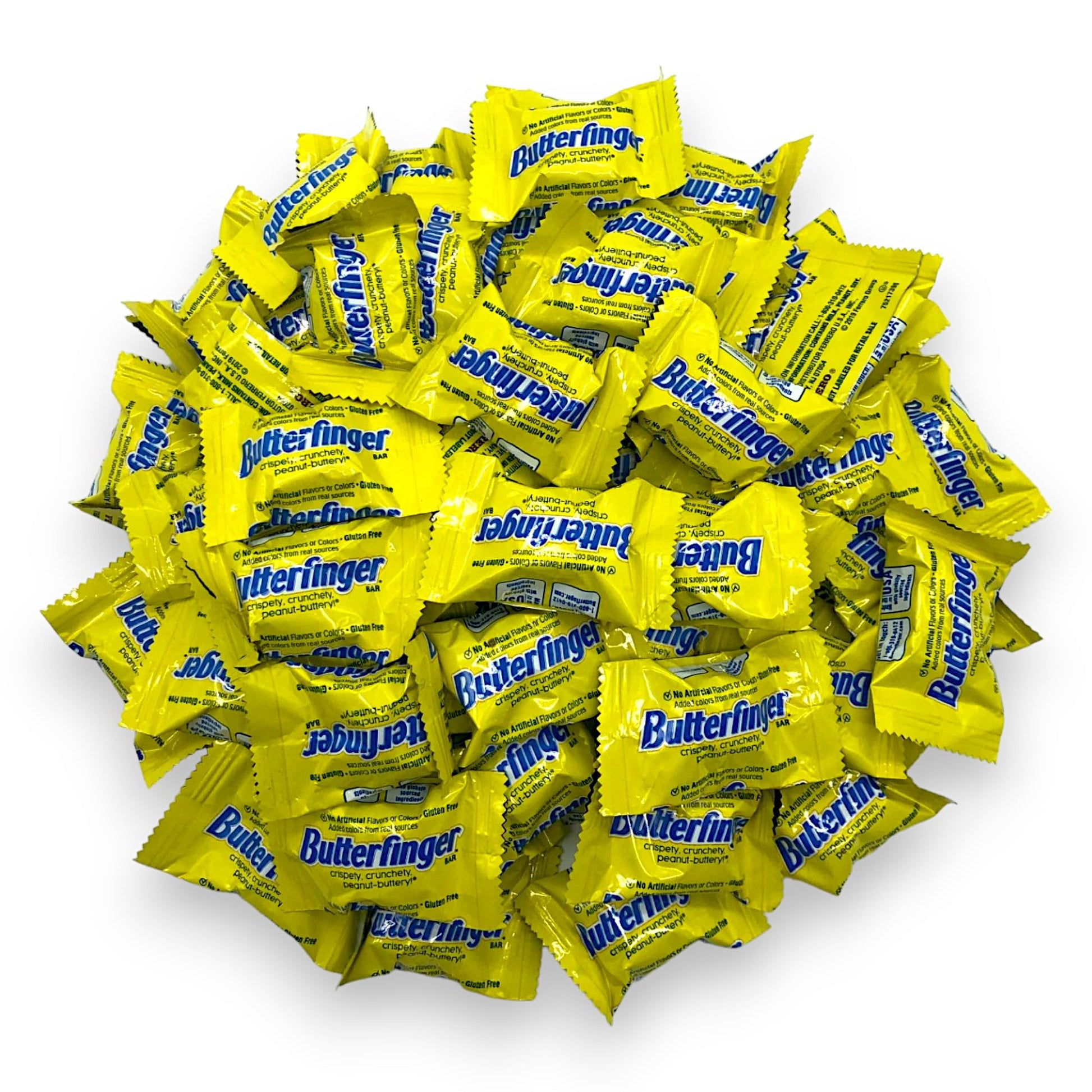 Butter Finger Mini Chocolate Bars-1.5 lbs Crispy, Crunchy, Peanut-buttery B finger Minis-Individually Wrapped Bulk Mini Bars(24 