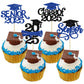 Gyufise 24Pcs 2025 Graduation Cupcake Toppers Glitter Class of 2025 Cupcake Picks Senior 2025 Cupcake Decorations for Senior 202