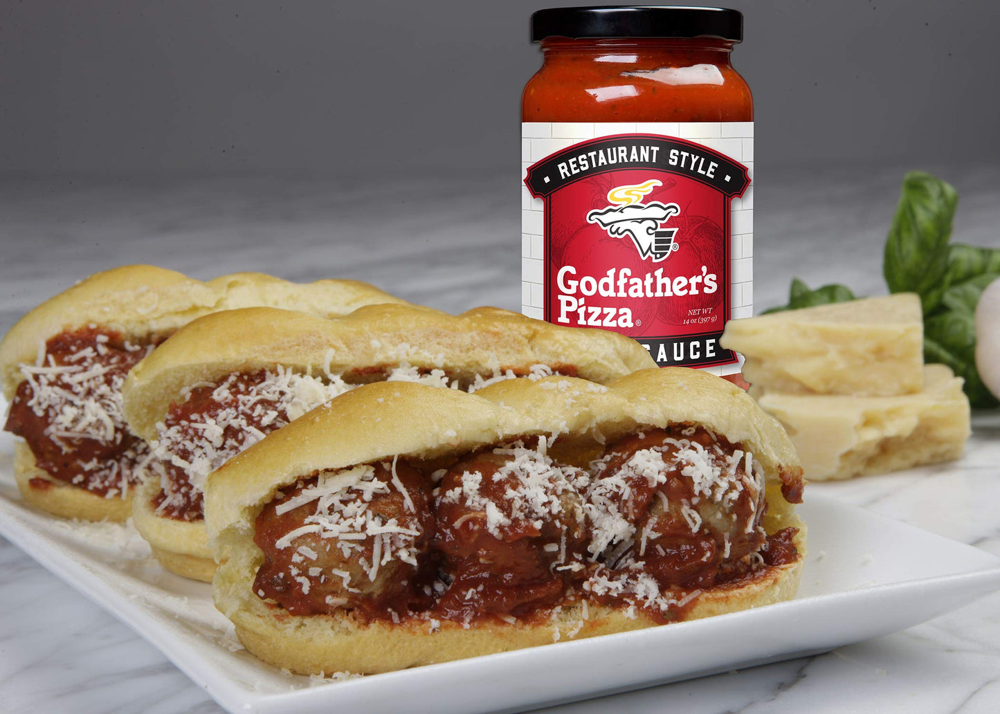 Godfathers Pizza Sauce 14Oz (3-Pack) No Added Sugar Restaurant Style Italian Pizza Sauce