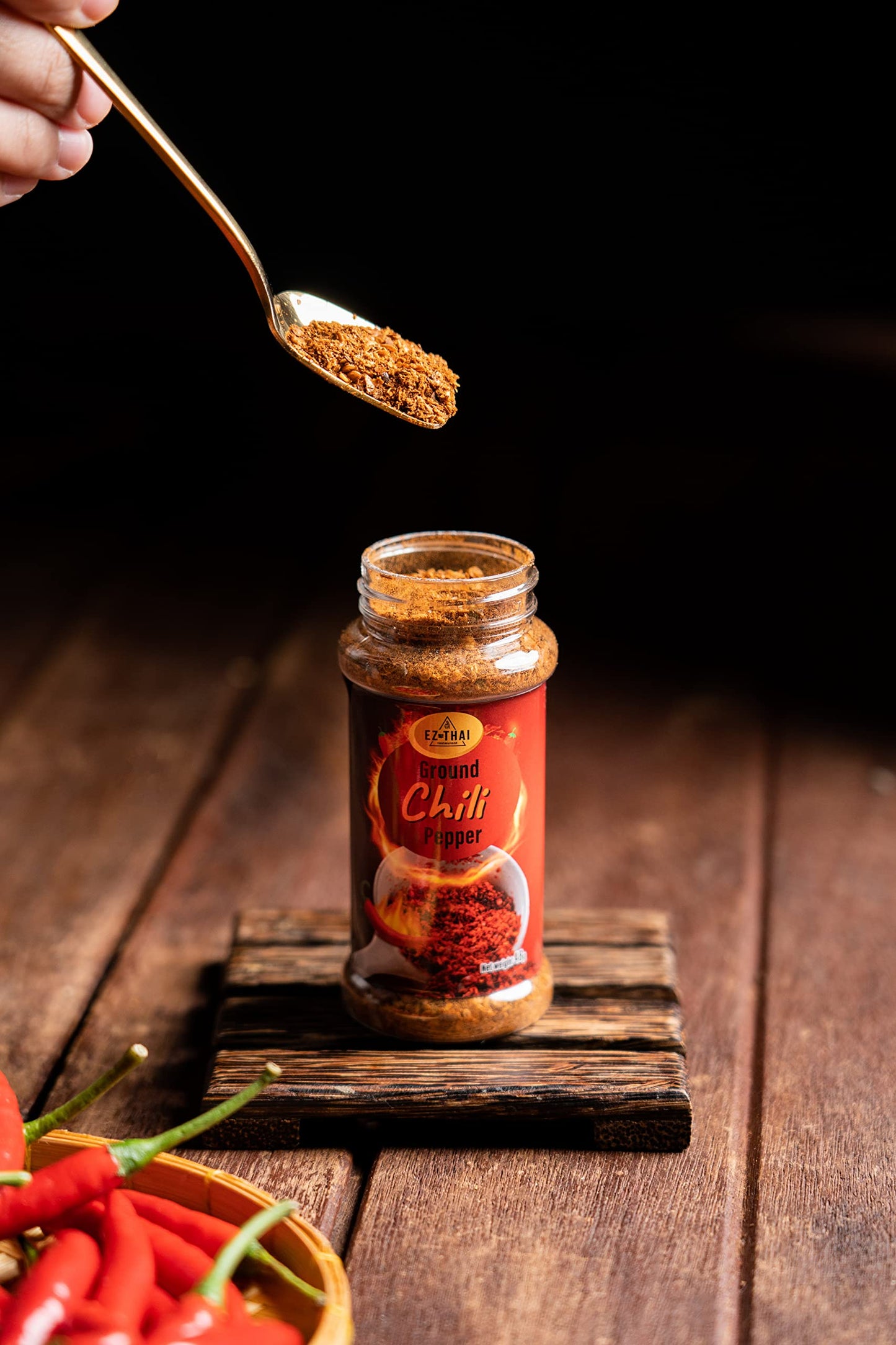 Ez Thai Red Chili Pepper Flakes 1 Pack 48 Gram Red Hot Chili Peppers Crushed For Tomyum, Pizza, Salads, Seafood, Chili Oil, Soup