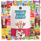 Asian candy mystery gift box, 60 count variety pack of Japanese and Korean treats, sweet sampler of chewy, fruity, and chocolate