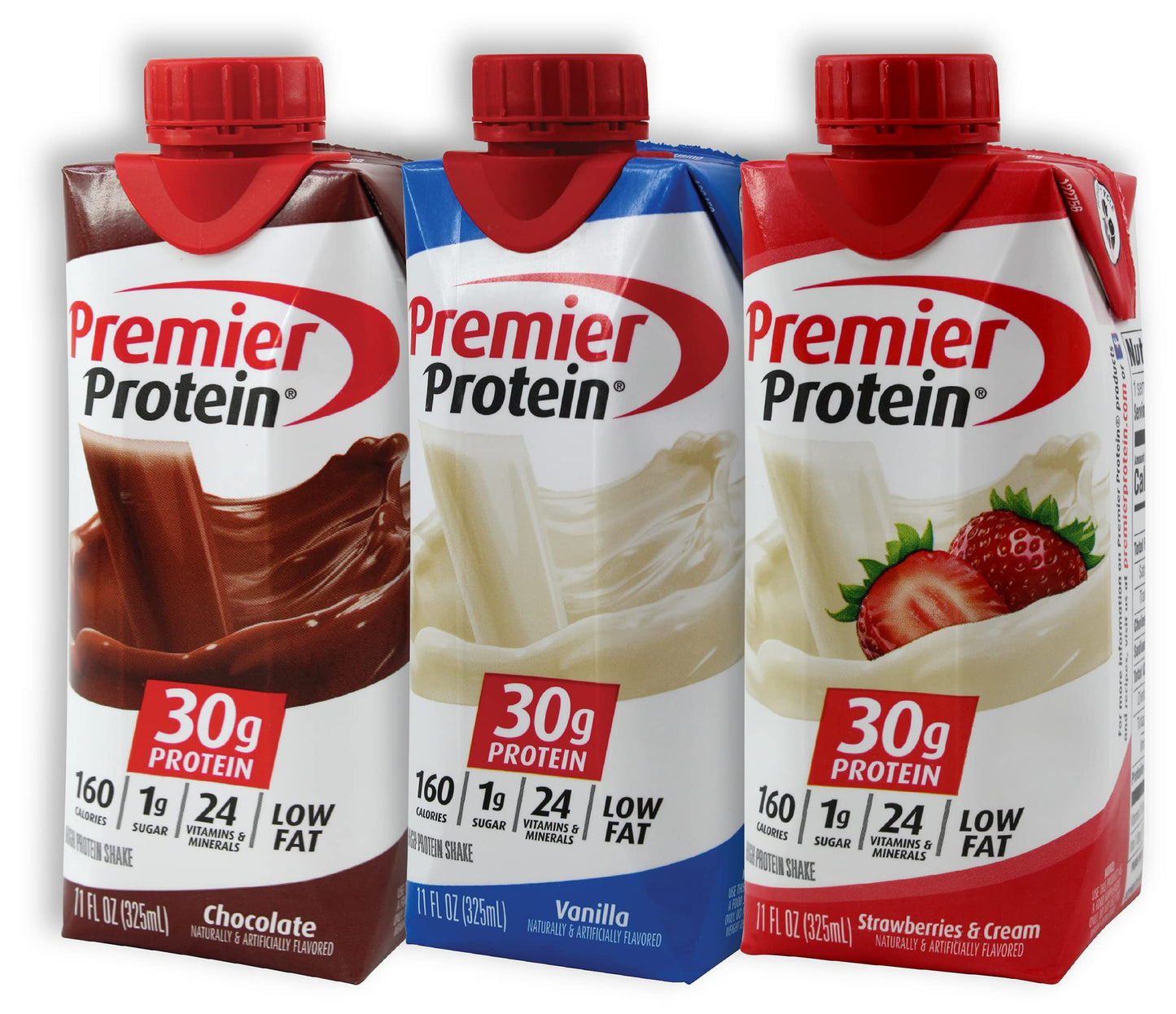 Niro Assortment | Protein Shakes Variety Pack | 18 Count with 6 Each of 3 Delicious Flavors; Chocolate, Vanilla, and Strawberry