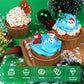 Edible Christmas Cake Decorations, Edible Gingerbread Men, Christmas Tree Candy, Santa Claus Icing Decorations, Socks, Snowman F