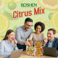 Roshen Citrus Mix Hard Candy - Assorted Fruit Flavors  Individually Wrapped  Bulk 2.2 lbs (1 kg) - Approx. 144 Pieces - Orange  Lemon & Gfruit - Kosher  Halal  Made with Real Fruit Juice