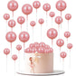 30Pcs Balls Cake Topper Glitter Foam Ball Cake Picks Mini Balloon Cupcake Insert Bubble Balls Diy Decoration For Baby Shower Wed