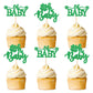 Ercadio 24 Pack St Patrick's Day Lucky Four Leaf Oh Baby Cupcake Toppers Four Leaf Oh Baby Cupcake Picks for st.Patricks Day Bab