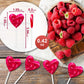 ZOFIA SWEET Valentines Day Red Heart Lollipops, 32 Count, Gluten Free, Raspberry Flavor, Individually Wrapped