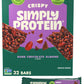 Simply Protein - Dark Chocolate Almond Crispy Bars - Plant Based Protein Bars - Low Carb  Low Sugar  High Fiber - 13g Protein  2g Sugar  7g Fiber - Vegan  Gluten Free  Non GMO  Kosher - 32 Bars