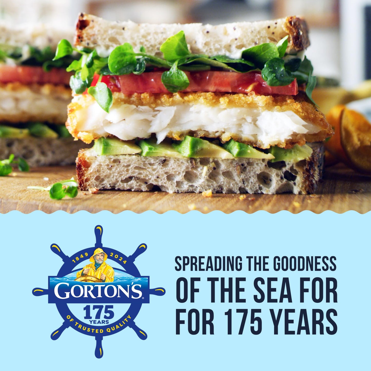 Gorton Crunchy Breaded Fish 100% Whole Fish Fillets (Not Minced), Wild Caught Alaskan Pollock With Crunchy Panko Breadcrumbs, Fr