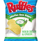 Ruffles Potato Chips, Sour Cream and Onion, 8.5 Ounce (Pack of 4)