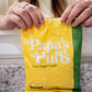 PAPAS PUFFS Lemon Flavored Pure Sugar Candy - Fat-Free, Gluten-Free, 5.05oz Bag - Individually Wrapped