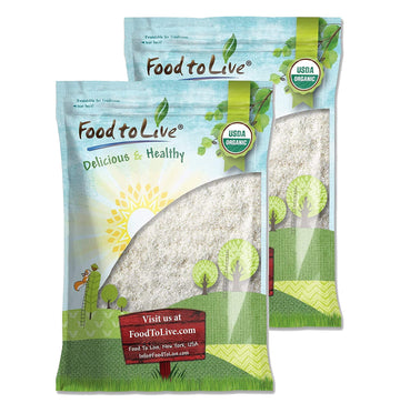 Food To Live Organic Shredded Coconut, 10 Pounds Non-Gmo, Unsweetened Flakes, Desiccated, Medium Shreds, Kosher, Vegan, Bulk. No Sulfites Added. Rich In Dietary Fiber. For Baking, As A Topping.