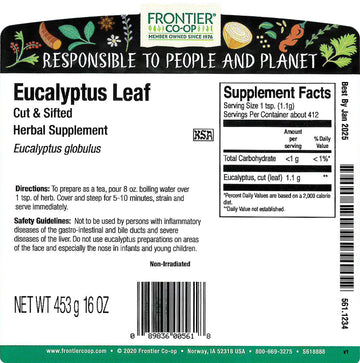 Frontier Eucalyptus Leaf Cs, 16 Oz