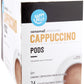 Happy Belly Cappuccino Coffee Pods, Light Roast, Caramel Flavor, 24 Count, Creamy Tan