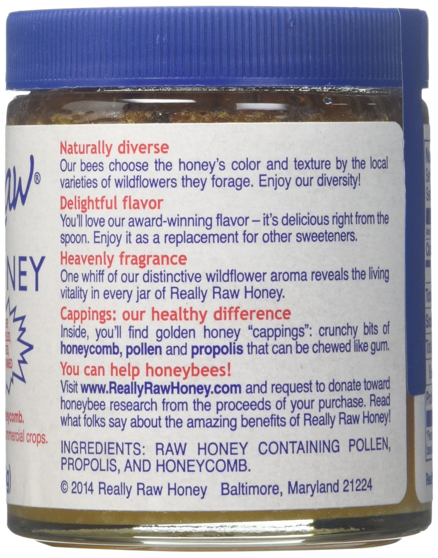 Really Raw Raw Honey, 8 Oz