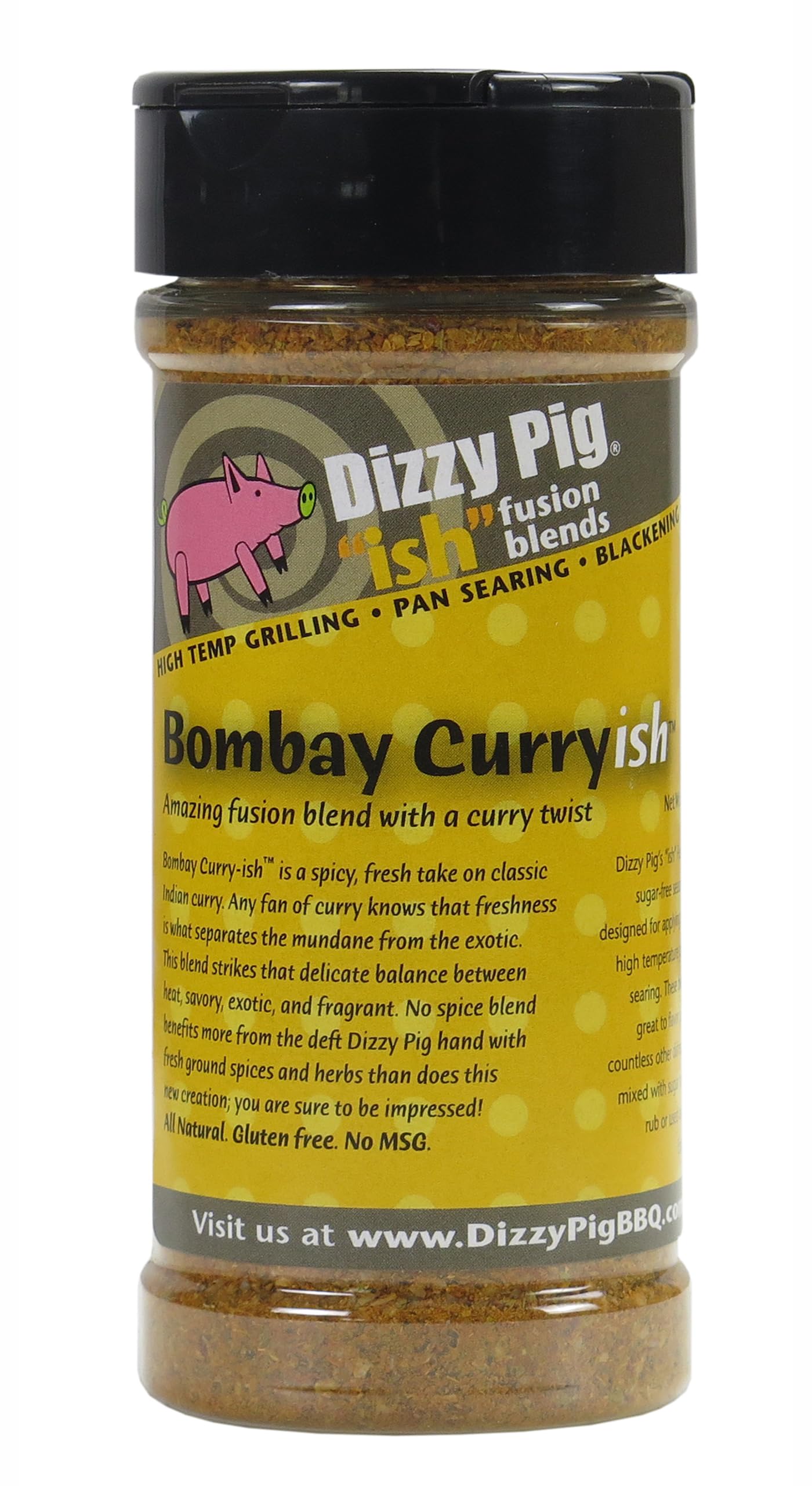 Dizzy Pig ish Fusion Bombay Curry-ish Blend (8oz Shaker) - Seasons 30+lbs of Food - Hand Made in the USA - MSG Free, Gluten Free
