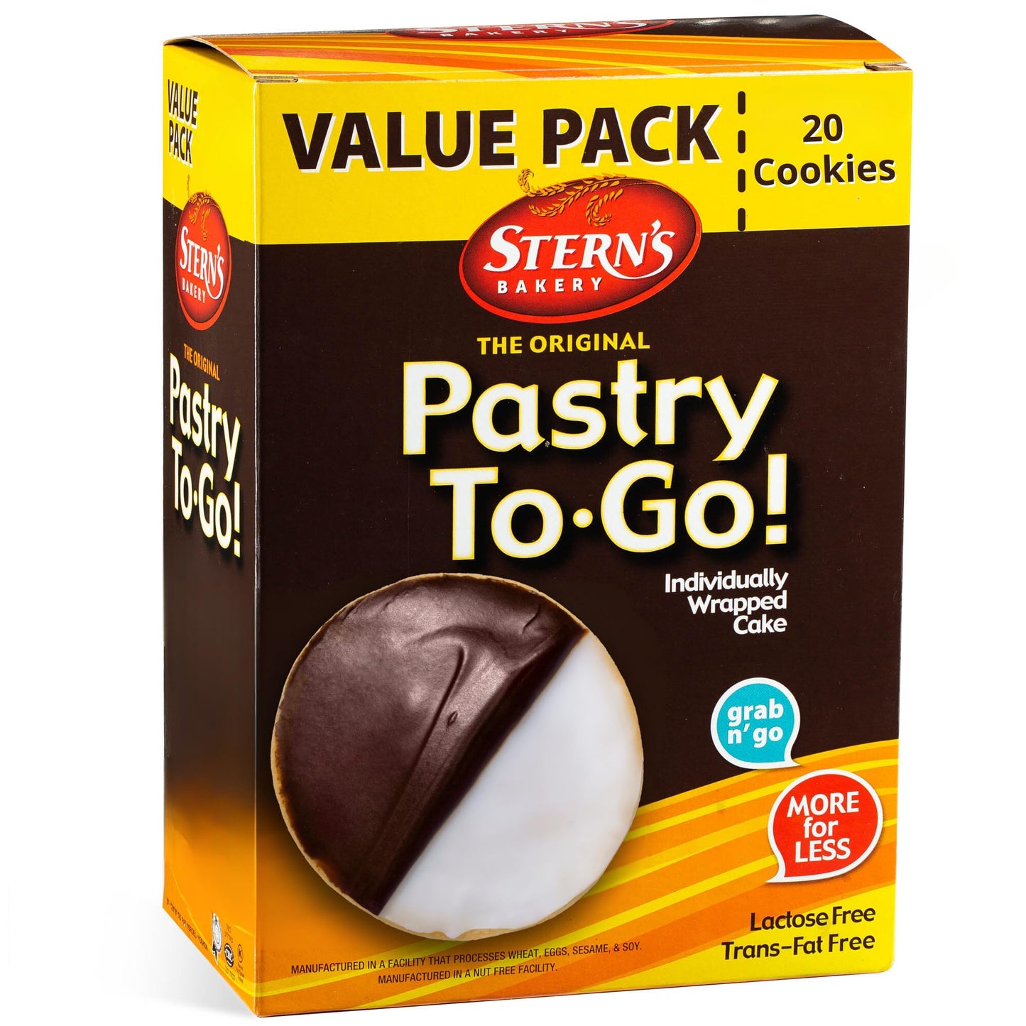 Black And White Cookies | 20 Gourmet Cookies Individually Wrapped | Ny Style Black & White Cookies | Easter Food Gift Baskets |
