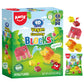 AMOS 4D Vegan Gummy Blocks Candy - Assorted Fruit Flavors  Made with Real Juice  Fun-to-Build Edible Blocks  Fat-Free  (8.47 oz Pack of 1)