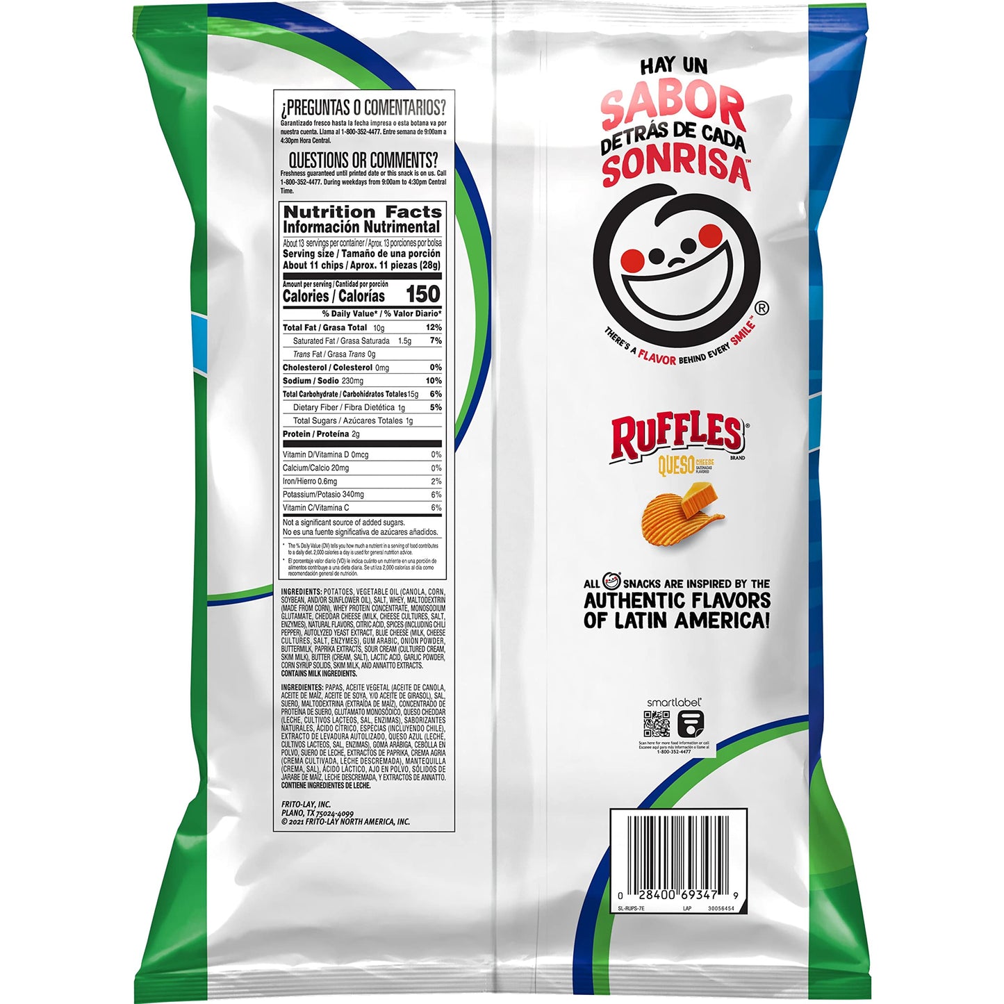 Ruffles Queso Party Size, 12.5oz