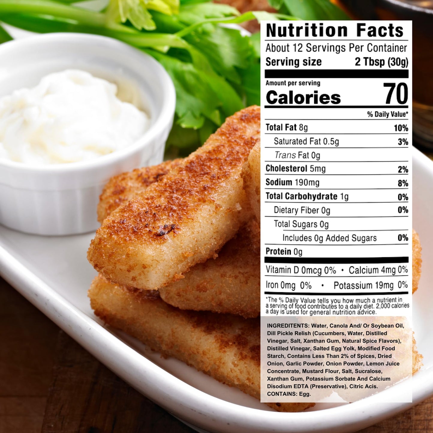 G Hughes Sugar Free Tartar Style Sauce - Tartar Sauce For Fish, Gluten Free Seafood Sauce, Great Tasting Healthy Sauce, No Added