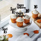 Ercadio 36 Pack Black Sweet 16 Cupcake Toppers Sixteen Happy Birthday Cake Picks Decorations For 16Th Birthday Party Supplies