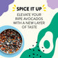 Just Spices Avocado Topping, 2.11 OZ - Spice Mix for Avocado, Salads & Bowls with Black Sesame, Tomato & Chili