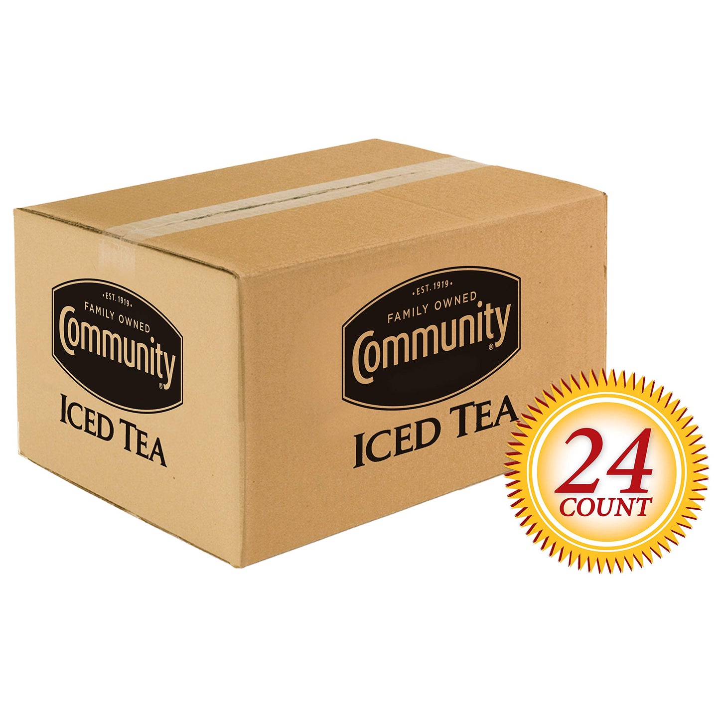 Community Coffee Iced Tea Filter Packs for 3 Gallon Urns, 24 Count, Pack of 1