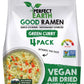 Perfect Earth Good Ramen Green Curry Noodles - Authentic Vibrant Thai Flavor, Medium Spice, Organic & Gluten-Free Instant Noodle