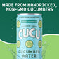 CUCU Cucumber Water – Natural Hydration, No Sugar Added, 12 Pack, 11 fl oz Cans