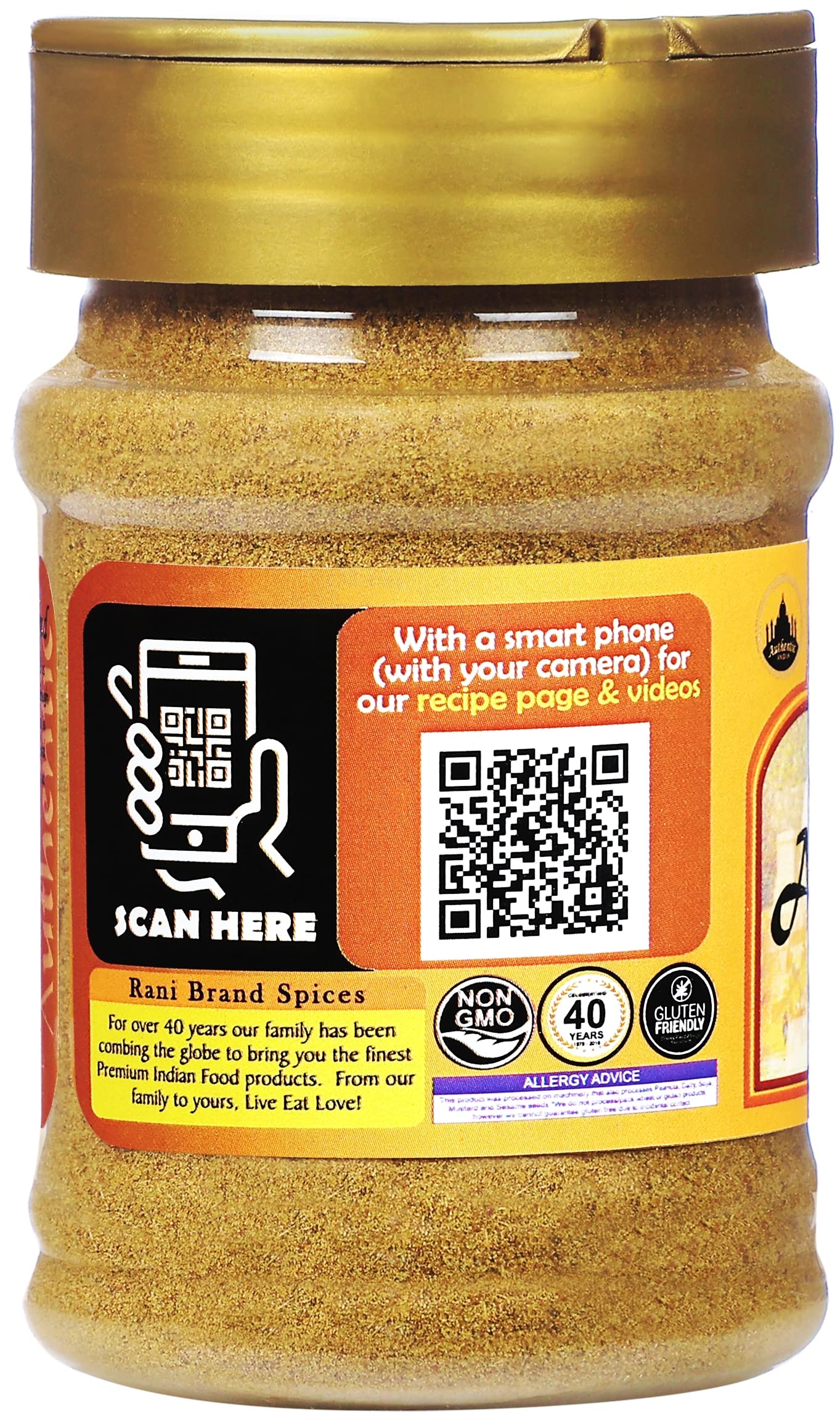 Rani Ajwain Powder, Ground Spice, All Natural, Vegan, Gluten Friendly, 3oz (85g) PET Jar, Indian Origin