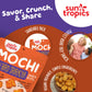 Sun Tropics Mochi Snack Bites, Thai Bird Sriracha Flavor- 3.5 oz (6 Pack)| Crispy Spicy Mochi Bites, Rice Nuggets | Mochi Puff R