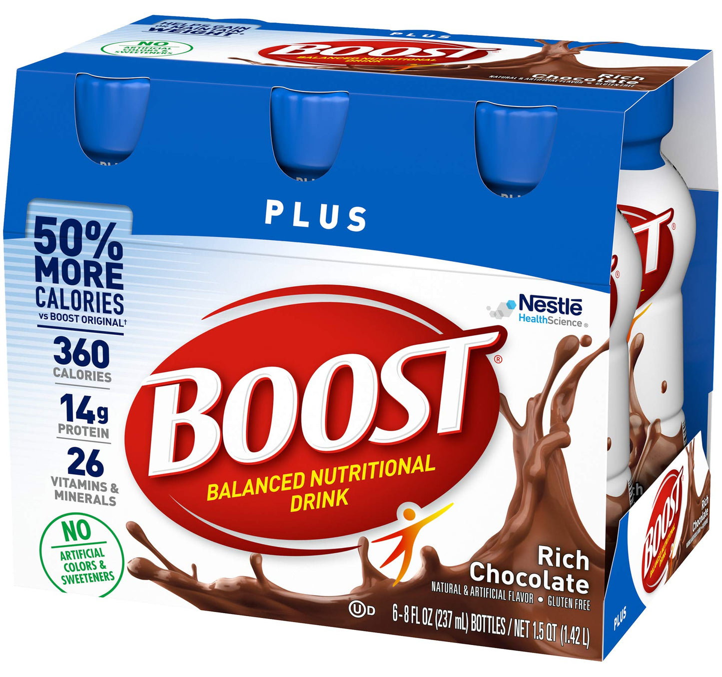 Boost Plus Complete Nutritional Drink (Chocolate, 8 Fl Oz (Pack of 1))