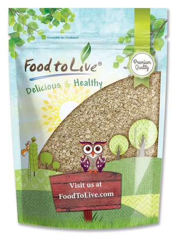 Food to Live Amaranth Flakes, 1 Pound - Flaked Whole Amaranth Seeds, Vegan. Natural Thickener. Good Source of Protein. Great Alt