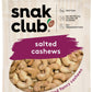 Snak Club Roasted & Salted Cashews, 2.5 Ounce (Pack of 6)