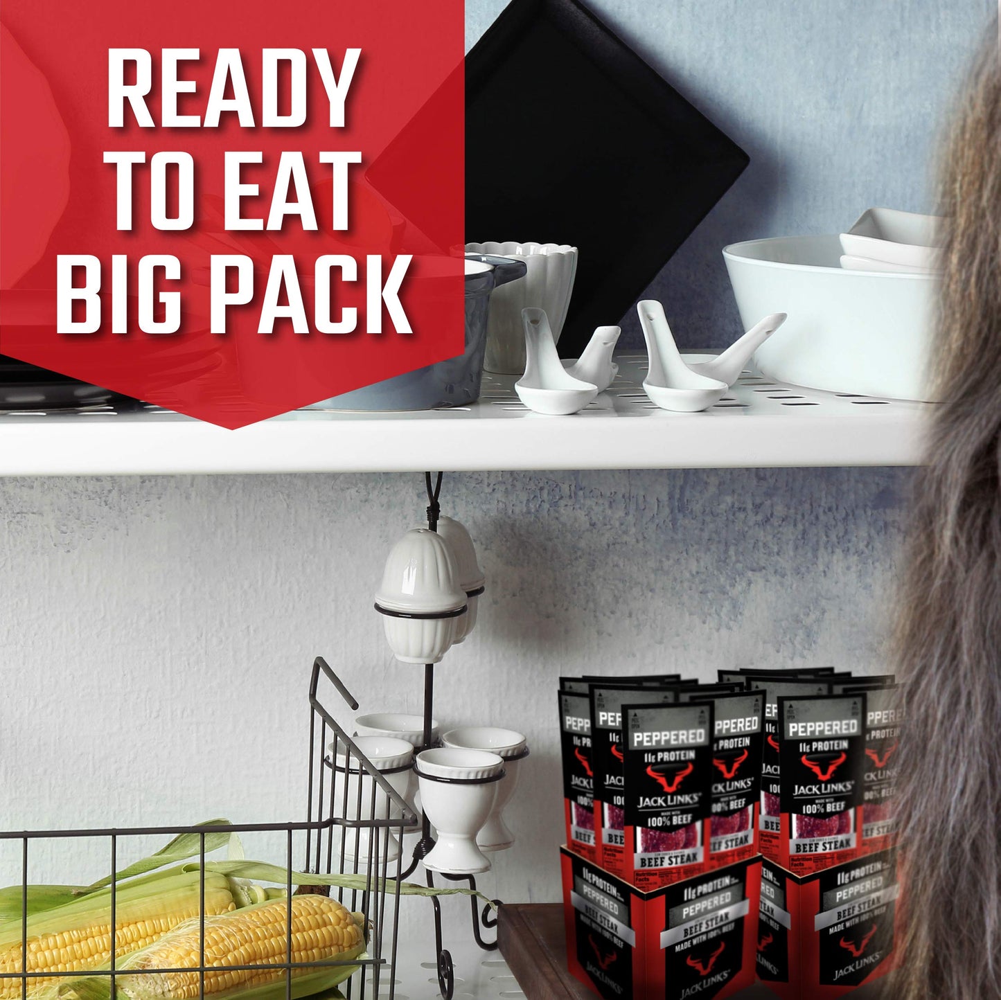 Jack Links Premium Cuts Beef Steak, Peppered, 12 Count, 1 Oz Strips - Great Protein Snack With 11G Of Protein And 1G Of Carbs Pe