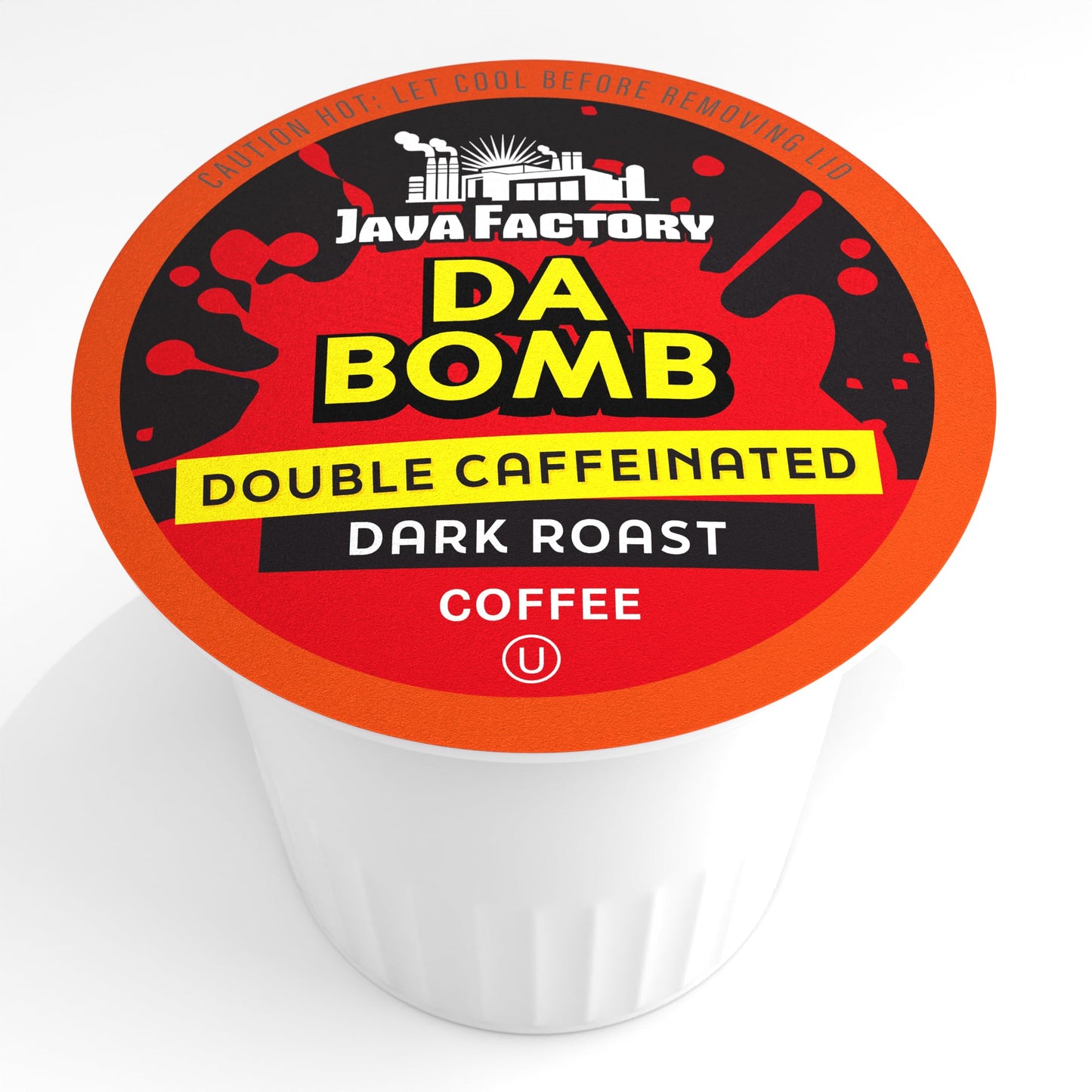 Java Factory Coffee Pods, Da   Dark Roast, 40 Count, Compatible with K Cup malt-inspired 2.0, Extra Caffeine