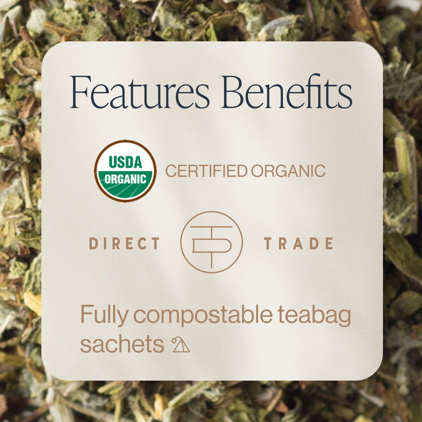 Rishi Tea Lavender Mint Herbal Tea - Organic, Caffeine Free - 15 Sachet Bags - Calming Lavender with Peppermint & Sage