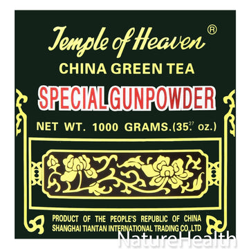 Temple Of Heaven China Green Tea Special Gunpowder 1 Kilo Guaranteed Authenticity, 2.2 Pound (Pack Of 1)