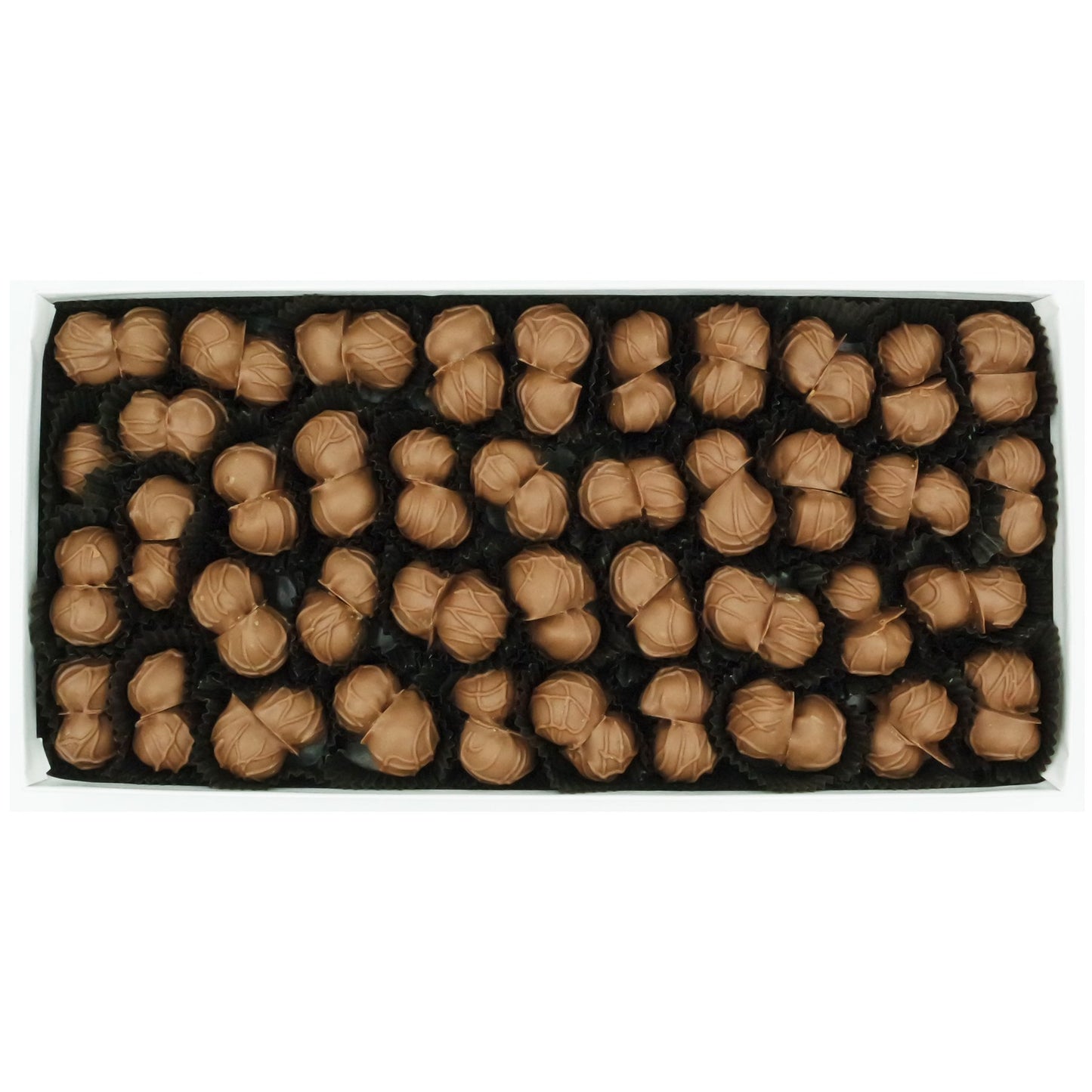 Philadelphia Candies Milk Chocolate Covered Macadamia Nuts, 1 Pound Gift Box, Brown