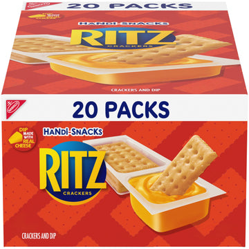 Handi-Snacks Ritz Crackers 'N Cheesy Dip Snack Packs, 20 Snack Packs