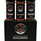 10-42 Steak Seasoning Gift Set - 3 Premium Flavors : All Purpose, Steak, Coffee Rub | Gourmet Meat Seasoning Dry Rub | Barbecue 