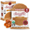 Gluten Free Organic Stroopwafels by Swoffle - Caramel Filled | (4) 1.16oz Wafers | non-GMO, Wheat Free, Kosher, Soy Free, Nut Fr