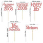 Gyufise 30Pcs Rose Gold Vintage 2008 Cupcake Toppers Glitter Happy 16Th Cheers To 16 Fabulous Sweet 16 Cupcake Picks 16Th Birthd