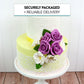 Global Sugar Art Azalea 1.75 Inch Sugar Cake Flowers White With Wire And Stamen, 10 Count By Chef Alan Tetreault