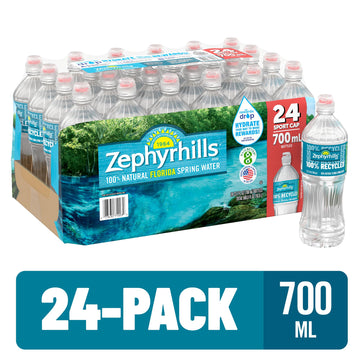 Zephyrhills Spring Water Case Bundles (23.7 Oz. Case Of 24 (Sport Top) - 3 Cases)