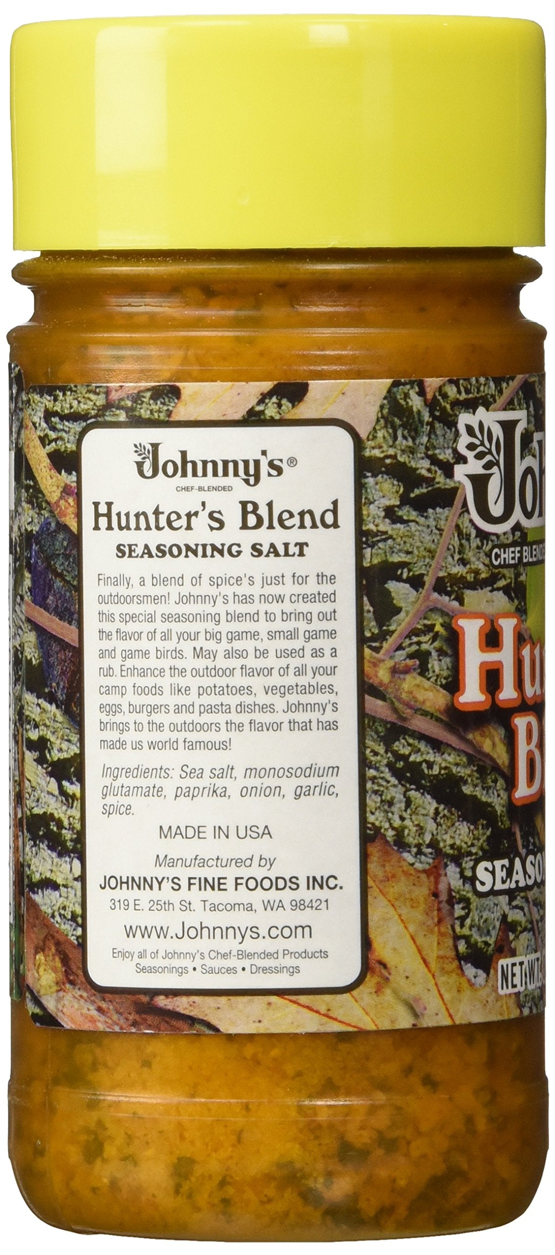 Johnnys Fine Foods Seasoning Salt Hunter, 8.5 Oz