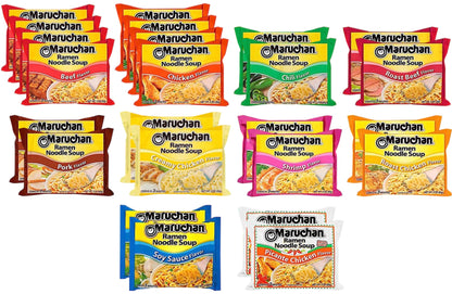 Maruchan Ramen Noodle Soup, 24 Count 10 Flavor Variety Pack