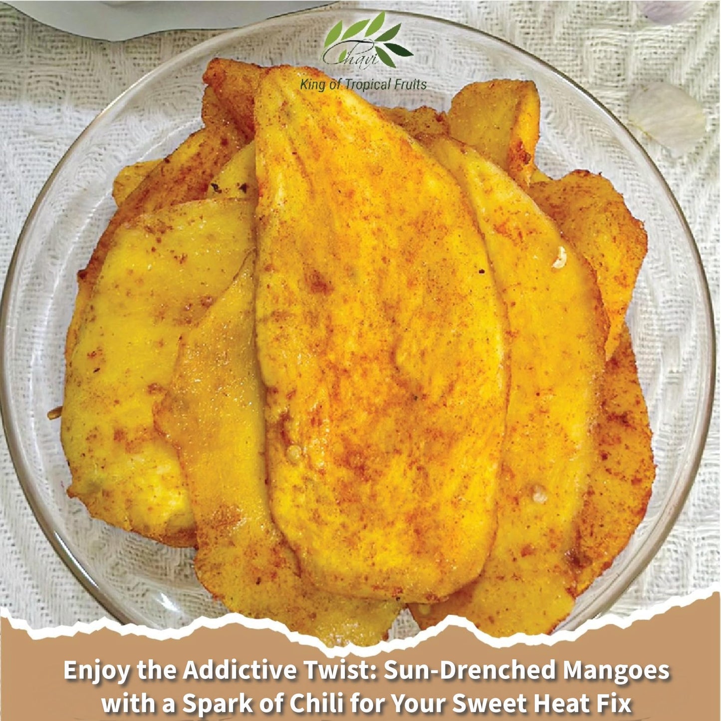 Chavi Dried Chili Mango | 28 Oz | Pack Of 2 X 14 Oz | No Added Sugars | Naturally Sweet | Healthy Sinple Ingredients Superfood -